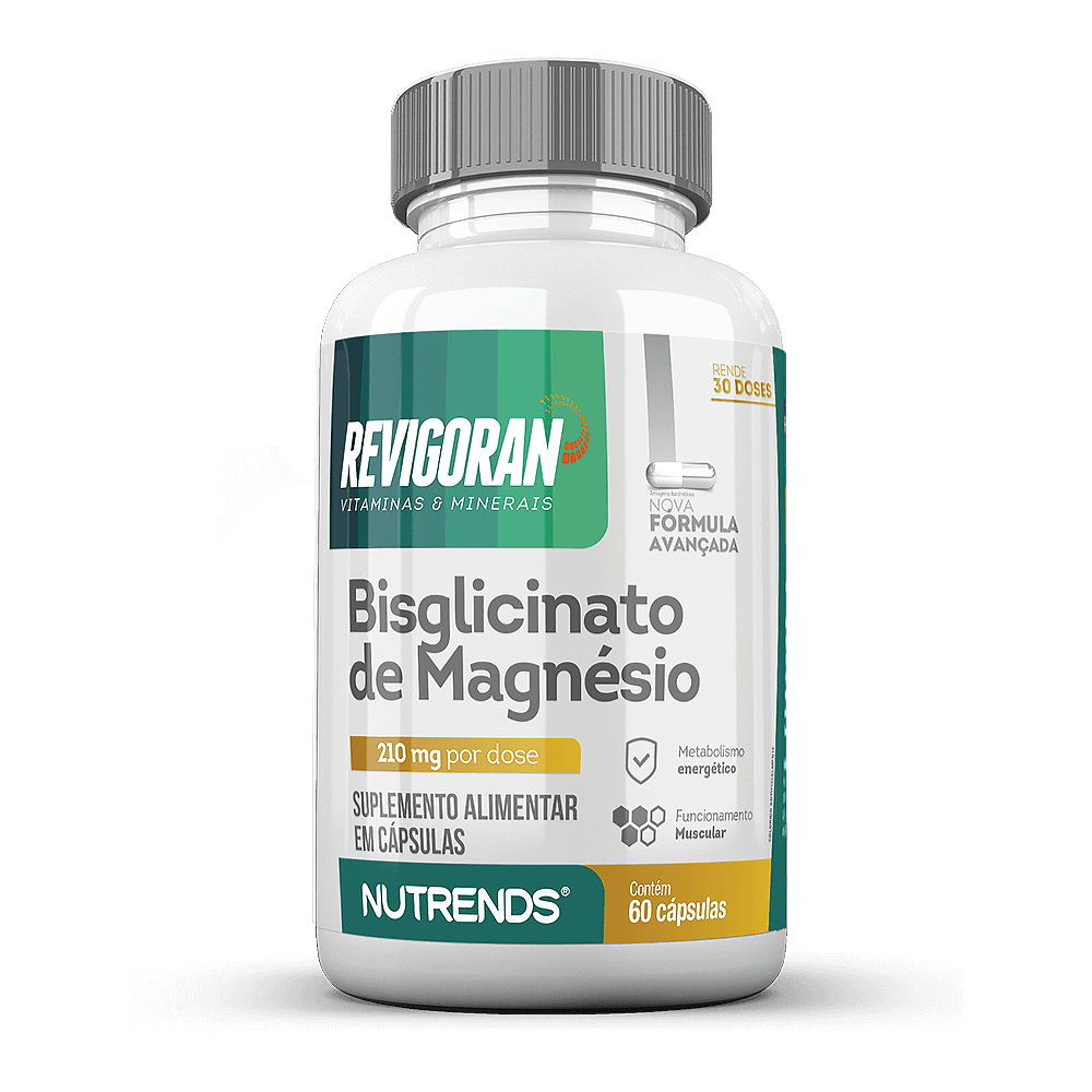 Bisglicinato de Magnésio 210mg - 60 Cápsulas